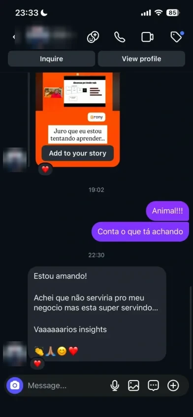 Print de conversa de quem assina o Manual de Donos (3 de 8)