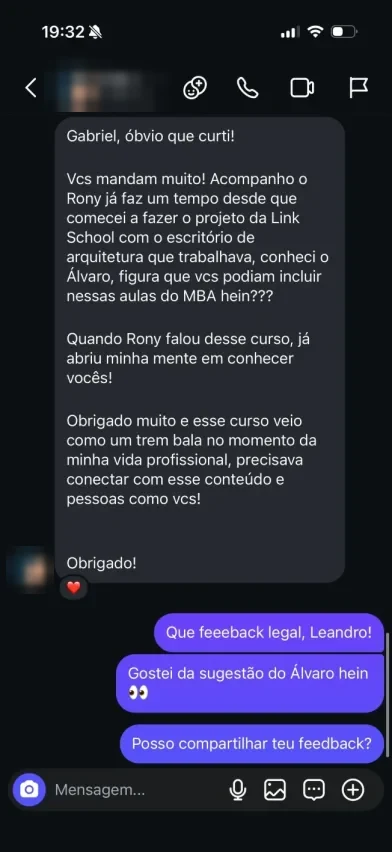 Print de conversa de quem assina o Manual de Donos (5 de 8)